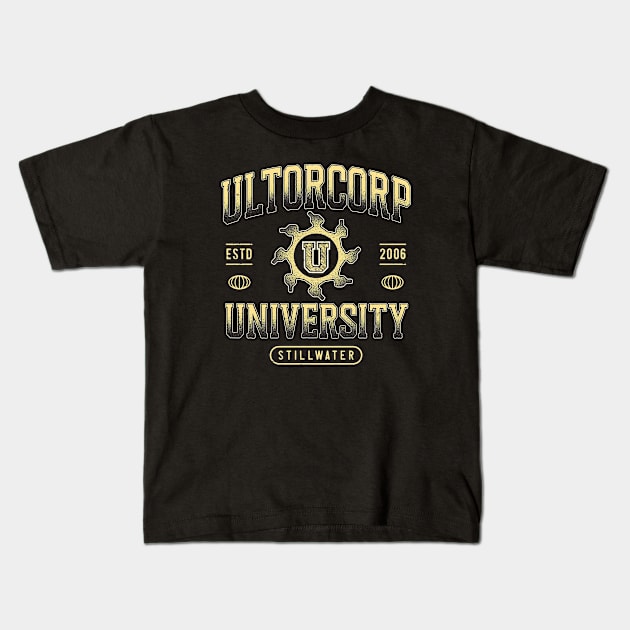 Ultor University Emblem Kids T-Shirt by Lagelantee